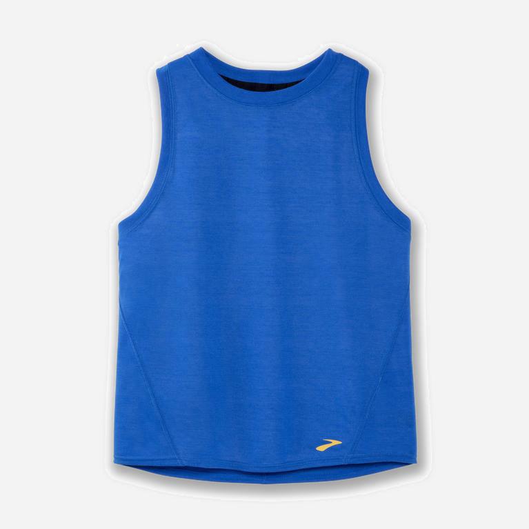 Brooks Distance Hardlooptanktop voor Dames Blauw (WKOUN-5814)